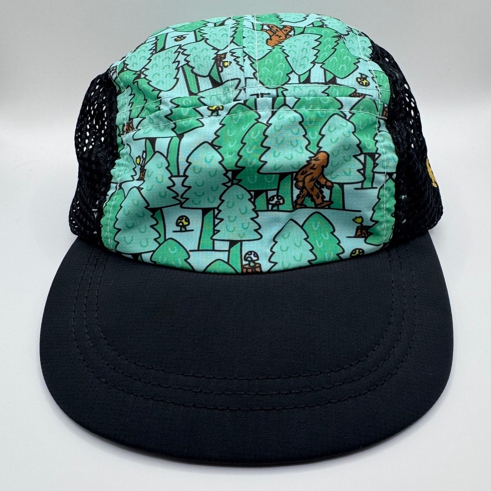 Recover Brands Bigfoot Discovery Tour Camper Hat Green Black Mesh Kids OSFA